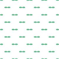 Green contact lens case pattern, cartoon style vector