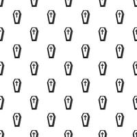 Coffin pattern, simple style vector