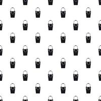 Bucket and rag pattern, simple style vector