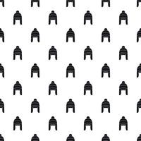 Winter hat pattern, simple style vector