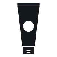 Cream tube icon, simple style vector