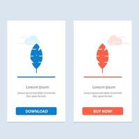 Feather Ink Write  Blue and Red Download and Buy Now web Widget Card Template vector