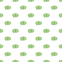 Info speech bubble pattern, cartoon style vector