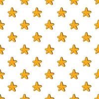 Five pointed star pattern, cartoon style vector