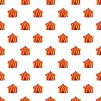 Circus tent pattern, cartoon style vector