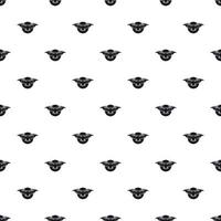 Bat and moon pattern, simple style vector