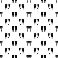 Flippers pattern, simple style vector