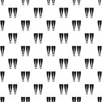 Flippers pattern, simple style vector