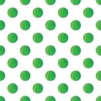 Bowling ball pattern, cartoon style vector
