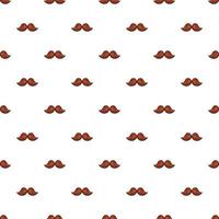 Moustache pattern, cartoon style vector
