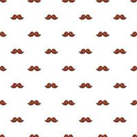 Moustache pattern, cartoon style vector