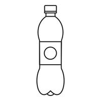 Bottle icon, outline style vector