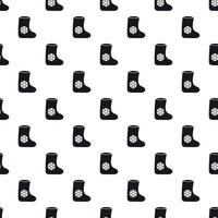 Felt boot pattern, simple style vector