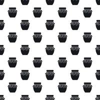 Jam jar pattern, simple style vector