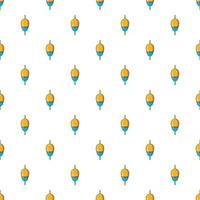 Bobber pattern, cartoon style vector