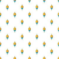 Bobber pattern, cartoon style vector