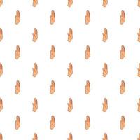 Palm up pattern, cartoon style vector