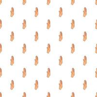 Palm up pattern, cartoon style vector