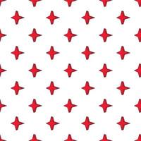 Four pointed star pattern, cartoon style vector