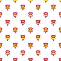 Triangular label pattern, cartoon style vector