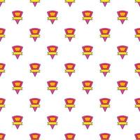 Triangular label pattern, cartoon style vector