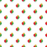 Balloons pattern, cartoon style vector