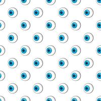 Eyes pattern, cartoon style vector