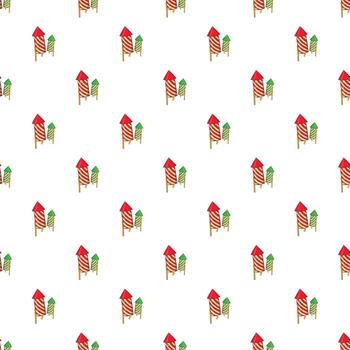 patrón de petardos, estilo de dibujos animados vector