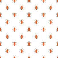 Cockroach pattern, cartoon style vector