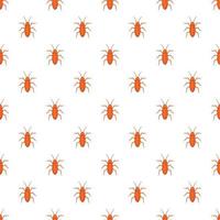 Cockroach pattern, cartoon style vector