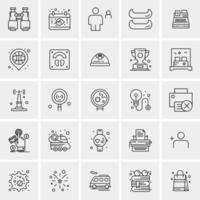 25 Universal Business Icons Vector Creative Icon Illustration to use in web and Mobile Related project