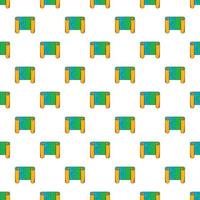 Road map pattern, cartoon style vector