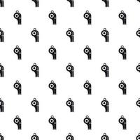 Sport whistle pattern, simple style vector