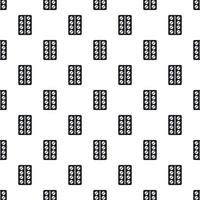 Round pills in a blister pack pattern simple style vector
