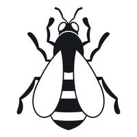 Bee icon, simple style vector