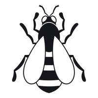 Bee icon, simple style vector