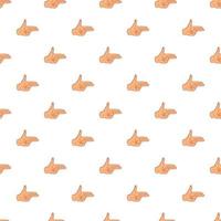 Gesture index and middle finger together pattern vector