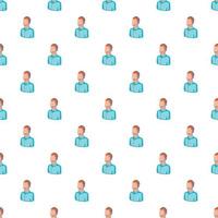 Support phone operator in headset pattern vector