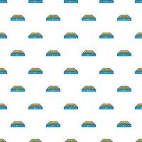 Square stadium pattern, cartoon style vector