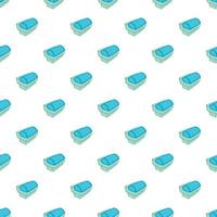 Refrigerator showcase pattern, cartoon style vector