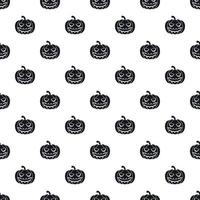 Halloween pumpkin pattern, simple style vector