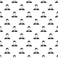 Man with identity name card pattern, simple style vector