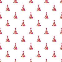 Party hat pattern, cartoon style vector