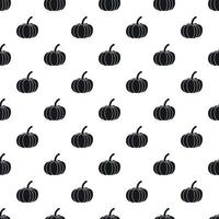 Pumpkin pattern, simple style vector