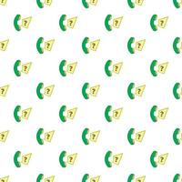 Handset with question sign pattern, cartoon style vector