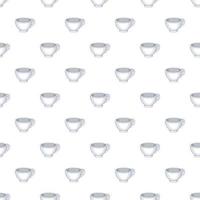 Cup pattern, cartoon style vector