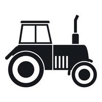 Tractor icon, simple style vector