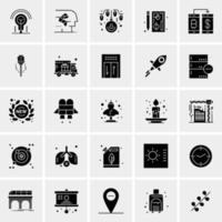 25 iconos de negocios universales vector ilustración de icono creativo para usar en proyectos relacionados con la web y dispositivos móviles