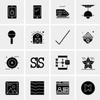 16 Universal Business Icons Vector Creative Icon Illustration to use in web and Mobile Related project