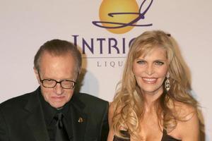 Larry King and wife Shawn Clive Davis Annual Pre-Grammy Party Beverly Hilton Hotel Los Angeles, CA February 9, 2008 photo